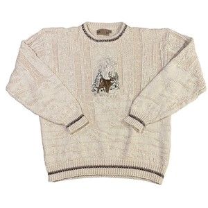 Vintage Shenandoah Whitetail Deer Sweater Made In USA